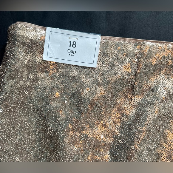 Gap Gold Sparkle Sequin Party Skirt size 18 2X NWT - Picture 5 of 5
